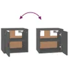 vidaXL Wandschrank Grau 31,5x30x30 cm Massivholz Kiefer - Produktbild-Vorschau 7