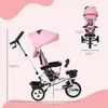 HOMCOM 6 in 1 Dreirad mit Schubstange, Kinderdreirad mit Produktbild-Vorschau 3