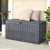 COSTWAY Gartenbox 455L wetterfest, 2in1 Auflagenbox & Produktbild-Vorschau 2