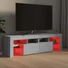 A modern TV stand with LED lighting in a living room setting. Náhled obrázku produktu