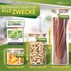 freshmaster Vorrats-Set Aufbewahrung I 6 Vorratsdosen Glas Produktbild-Vorschau 2