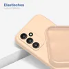 A close-up view of a phone case, showing the camera cutout and the interior texture. Produktbild-Vorschau