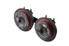 Two black and red car horns are shown against a white background. Náhľad obrázku produktu