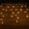LED-Eisregen-Lichterkette | warm-weiß beleuchtet | Produktbild-Vorschau 1