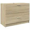 Waschbeckenunterschrank Sonoma-Eiche 78x37x59 cm Produktbild-Vorschau 1