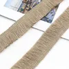 Fransenband 3 m x 2,5 cm, dekorativ, Khaki, Polyester Productafbeelding-voorbeeld