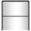 vidaXL Schuhschrank mit Spiegel 2 Fächer Schwarz 63x17x67 Produktbild-Vorschau 13