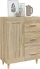 vidaXL Príborník Sonoma Dub 69,5x34x90 cm odvodený výrobok Náhľad obrázku produktu 4