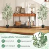 COSTWAY Sztuczne drzewo oliwne 130 cm, sztuczna roślina z Podgląd zdjęcia produktu 6