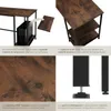Bureau informatique DONEGAL 140x60x76,5cm - Bois foncé Voir les images du produit 4