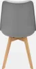 Set 6 sedie scandinave imbottite, gambe in legno per sala Anteprima dell’immagine prodotto 4