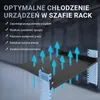 Extralink Półka 1U 300mm Czarna 19", do szaf wiszących, Podgląd zdjęcia produktu 3