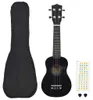 vidaXL Sopran-Ukulele-Set mit Tasche für Kinder Schwarz 23" Produktbild-Vorschau 8