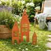 UNUS Deko Garten Gartendeko Gartenstecker Häuser aus Metall Produktbild-Vorschau 3