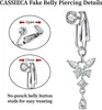 Falošný pupok piercing kryštálové kvety pupok piercing Náhľad obrázku produktu 2