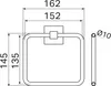 Haceka Mezzo Handdoekring 15,2x5,2x16,7 cm Chroom Produktbild-Vorschau 2