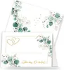 20 Tischkarten Eucalyptus Golden Hearts - Herzen um Produktbild-Vorschau 1