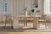 Holz Esstisch "Sablin" - 180 x 89 x 75 cm - Holz Weiß Produktbild-Vorschau 3