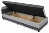 Válenda s úložným prostorem 80x200 OSIRES - tmavě šedá / Náhled obrázku produktu 2