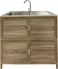 Outdoorspüle Gerti L Sonoma Holzoptik 83x82x43 cm (BxHxT) Produktbild-Vorschau 1