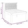 The Living Store Garten-Mittelsofa mit Auflagen Massivholz Produktbild-Vorschau 9