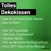 Huuraa Kissen Ostfriese mit Herz 40x40cm mit Füllung Steel Produktbild-Vorschau 3