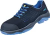A single blue and black safety shoe is shown against a white background. Produktbild-Vorschau