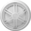 A top-down view of a white circular heat detector with a radial grill pattern. Produktbild-Vorschau