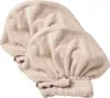 2 balení čepic na fén, měkké a savé, rychleschnoucí, turban Náhled obrázku produktu 1
