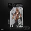 A Star Wars The Black Series Chewbacca action figure in its packaging against a black background. Produktbild-Vorschau