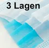 100 Stück Einweg Schutzmaske Virenschutz Sofort 3lagig Produktbild-Vorschau 2