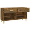 vidaXL Schuhschrank Räuchereiche 102x35x55 cm Holzwerkstoff Produktbild-Vorschau 8