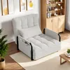 Verstellbares 5-Positionen-Schlafsofa in weißem Produktbild-Vorschau 9