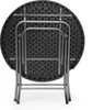 Table de jardin pliante BASTIAN de Relaxdays, ronde, H x L Voir les images du produit 9