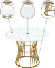 OKWISH Table À Manger Ronde - Plateau MDF Marbré Avec Pieds Voir les images du produit 5
