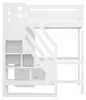 Lit mezzanine 140 x 200 cm avec escalier, blanc | Lit Voir les images du produit 14