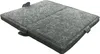 A folded gray felt mat with black trim, seen from a slight angle. Produktbild-Vorschau