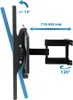 Diagram showing the adjustable features of a TV wall mount. Náhled obrázku produktu