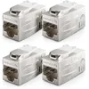 deleyCON 4 Stück CAT 7 Kupplung Keystone Metall 2x RJ45 Produktbild-Vorschau 1