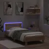 vidaXL bedframes met LED-verlichting, Sonoma-eikenfineer, Productafbeelding-voorbeeld 3