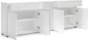 Elenia - Dressoir, 225x38x79h cm Wit Glanzend, 2 Laden,  Productafbeelding-voorbeeld 5