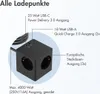Accezz PowerCube Strip | 6-in-1 - 1x USB-C + 2x USB-A + 3x Anteprima dell’immagine prodotto 3