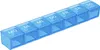 WELLGRO Tablettenbox für 7 Tage - Pillendose 1 Fach pro Tag Produktbild-Vorschau 1