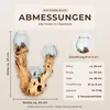 Wurzelholz Deko mit Glas groß, 3 mundgeblasene Glasgefäße, Produktbild-Vorschau 5