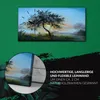 Wanduhr Uhr Wandbild Leinwand 60x30 Ölgemälde Baum Himmel Produktbild-Vorschau 5