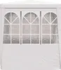 A white party tent with arched windows. Produktbild-Vorschau