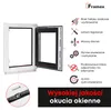 Okno piwniczne Framex wewnatrz biale/na zewnatrz antracyt Podgląd zdjęcia produktu 4