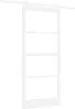 vidaXL Schiebetür 93 x 211 cm Massivholz Kiefer und Glas Produktbild-Vorschau 1