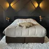 Bettdecke Mikrofaser 400g / m² CALGARY Taupe & Leinen Produktbild-Vorschau 8