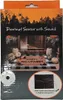 The image shows the packaging for a Halloween doormat sensor with sound. The packaging features a spooky forest scene with a spider, pumpkins, and a doormat with "Happy Halloween" written on it. It also includes an inset image showing how to hide the senso Náhľad obrázku produktu